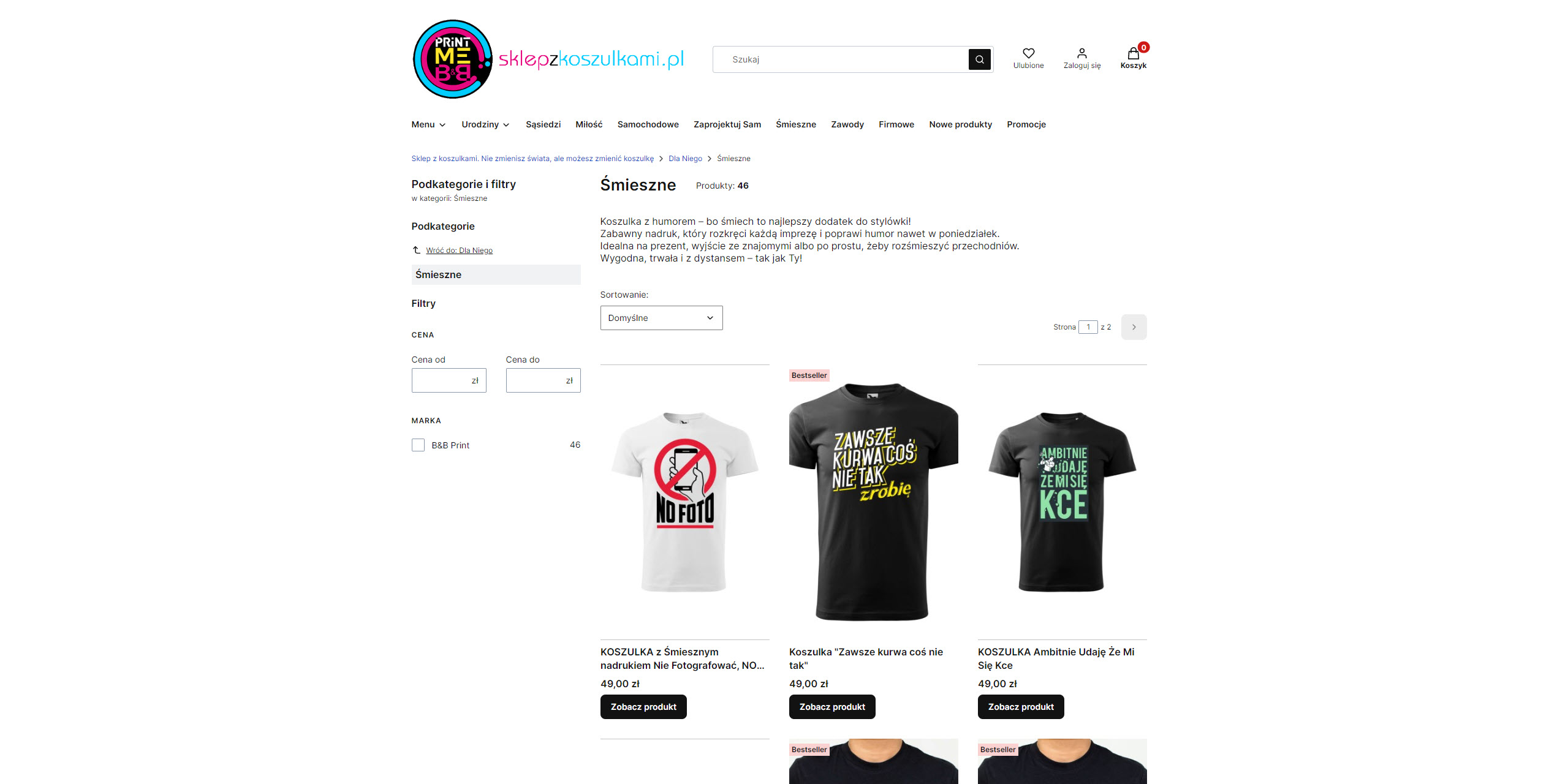 Najpopularniejsze motywy na śmiesznych koszulkach z nadrukiem - od tekstów po grafiki