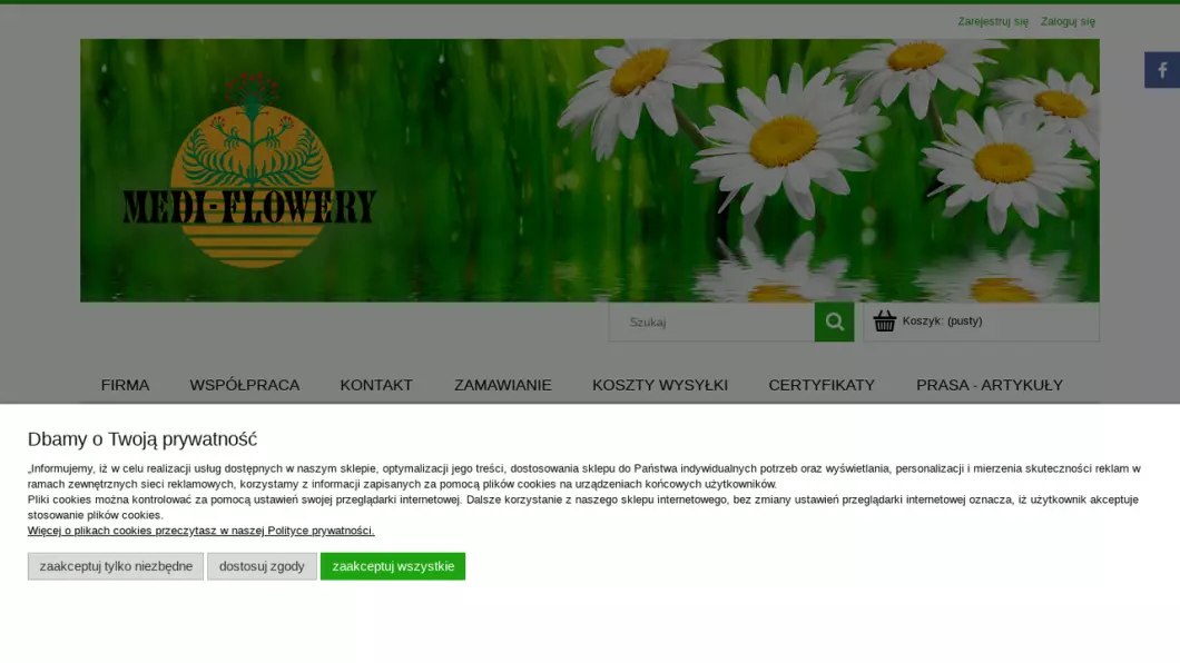 Zrzut ekranu strony Medi-Flowery